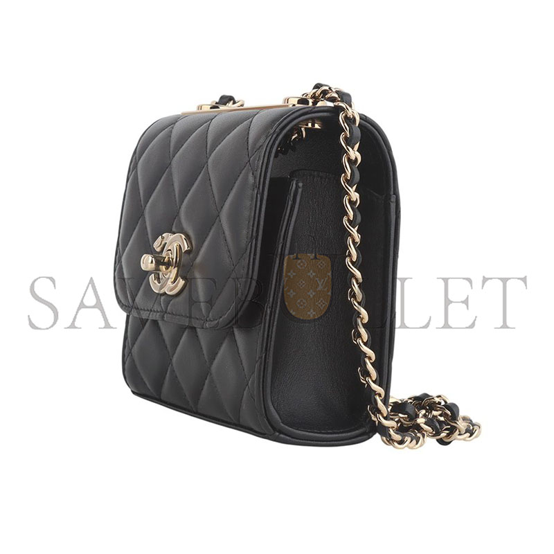 CHANEL TREND MINI CROSSBODY BAG IN LAMB WITH GOLD CC CHAIN A81633 (11*11*5.5cm)